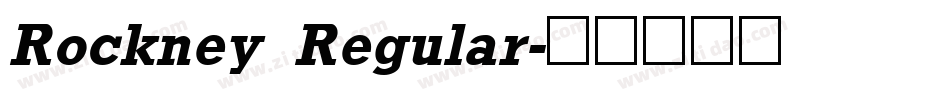 Rockney Regular字体转换